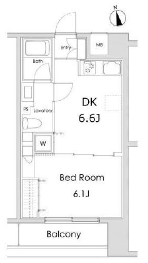 ソサエティ蔵前 505 間取り図