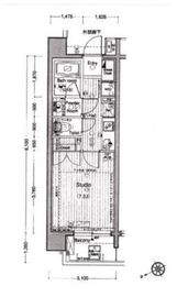 セレビア新宿御苑前 4階 間取り図