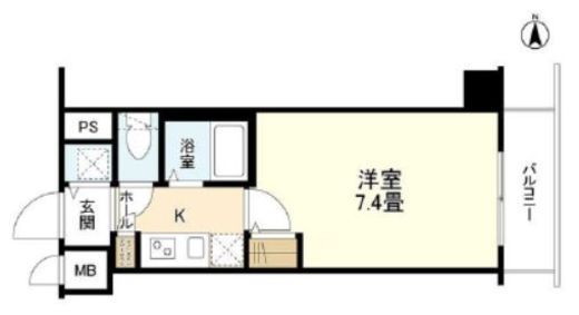 グランド・ガーラ三田 7階 間取り図