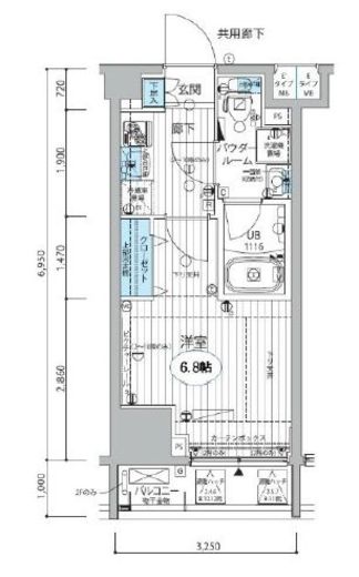 メインステージ三田アーバンスクエア 9階 間取り図