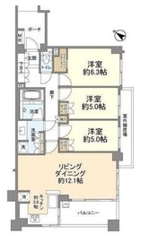 シティハウス宮崎台 5階 間取り図