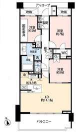 ハイコート山手パレ244南館 2階 間取り図