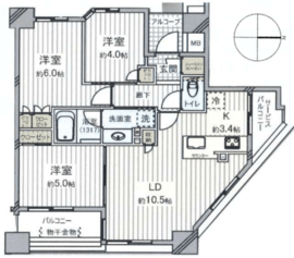 プレジデントステージ横濱鶴見 11階 間取り図