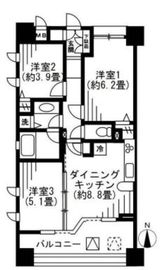 LANAI TOWN RENAISSANCE PLAZA HOUSE (ラナイ タウン ルネッサンス プラザハウス) 501 間取り図