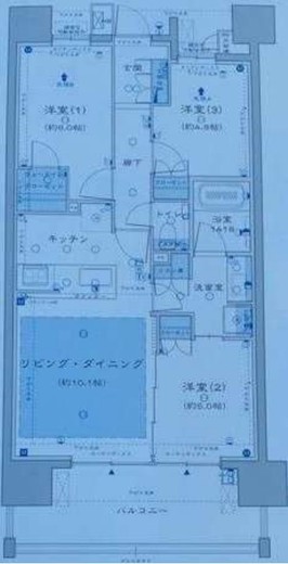 アネシア東京尾久 13階 間取り図