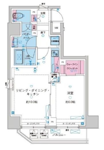 GENOVIA花月総持寺 (ジェノヴィア花月総持寺) 3階 間取り図