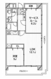 アーバンフラッツ芝浦 706 間取り図