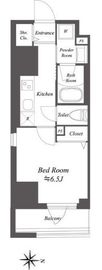 アルファプライム亀戸 609 間取り図