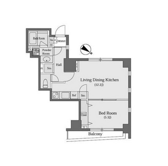 CAVANA八丁堀 (カバナ八丁堀) 805 間取り図