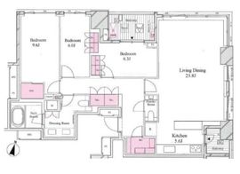ブランズ ザ・ハウス一番町 7階 間取り図