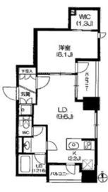 アジールコート中野坂上 1003 間取り図