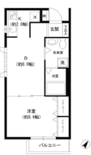パーク西小山 101 間取り図