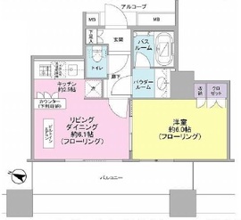 カテリーナ三田タワースイート イーストアーク 11階 間取り図