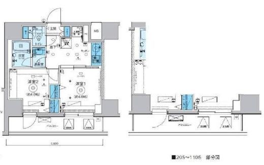 リヴシティ横濱関内弐番館 11階 間取り図