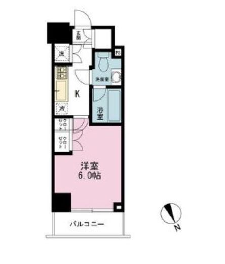 アクサス代々木アジールコート 2階 間取り図