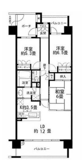 プラウドシティ大泉学園 8階 間取り図