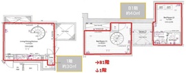 イソラ中目黒 1階 間取り図