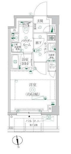 クレイシア横浜ヴェール 2階 間取り図