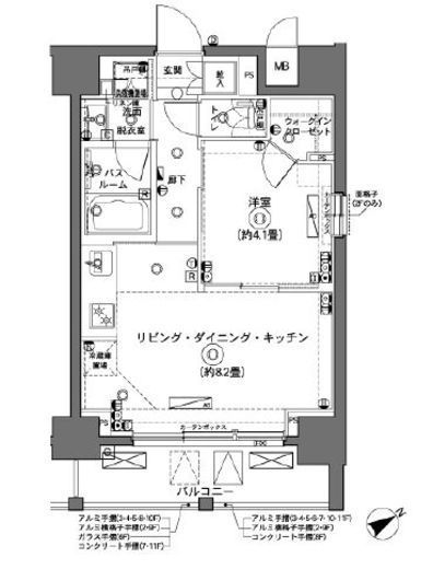 ZOOM横浜 11階 間取り図