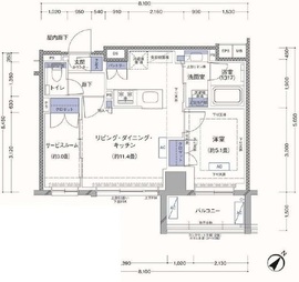ラティエラ横濱大通り公園 606 間取り図