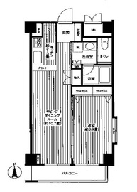 グランハイツ東新宿 104 間取り図