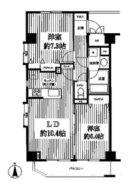 グランハイツ東新宿 501 間取り図