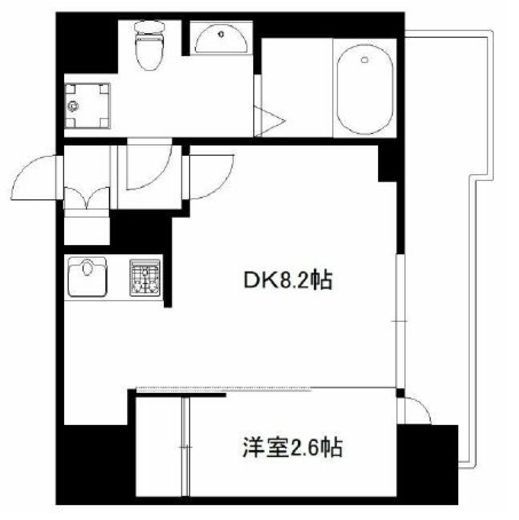 クレストコート江古田 802 間取り図