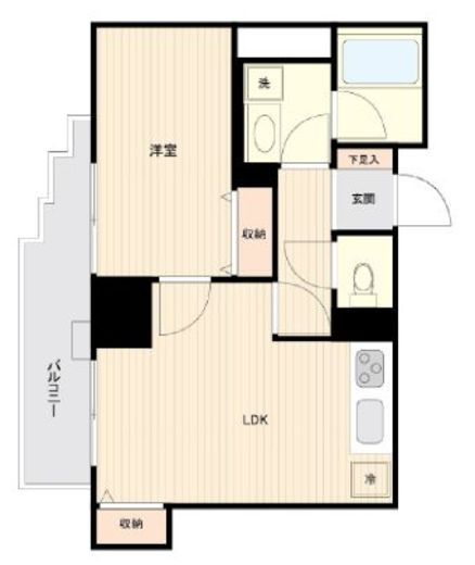 ドゥーエ練馬 505 間取り図