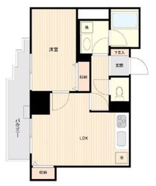ドゥーエ練馬 505 間取り図