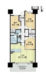 ライオンズ茅ヶ崎ザ・アイランズ 3階 間取り図