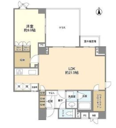 ガーデンハイツ代官山 1階 間取り図
