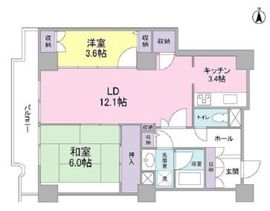 文京グリーンコートビュータワー本駒込 A1312 間取り図