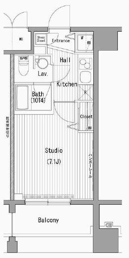 ガーラ・プレシャス横濱関内 9階 間取り図