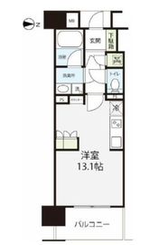 レクセル日暮里 4階 間取り図