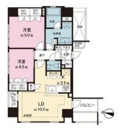 レフィール千代田神保町 10階 間取り図