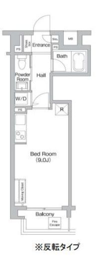 プライムアーバン三軒茶屋 602 間取り図