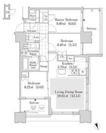 大崎ガーデンレジデンス 1811 間取り図