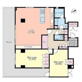 プラチネサンク 2階 間取り図