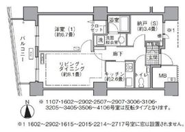 アクティ汐留 1815 間取り図