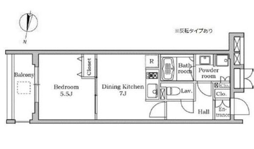 レジディア千鳥町 210 間取り図