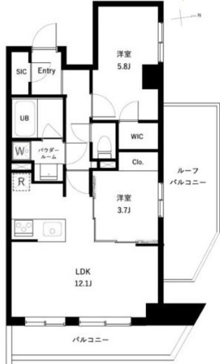 アーバンパーク高井戸 904 間取り図