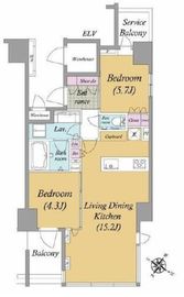 ブランズ渋谷代々木公園 5階 間取り図