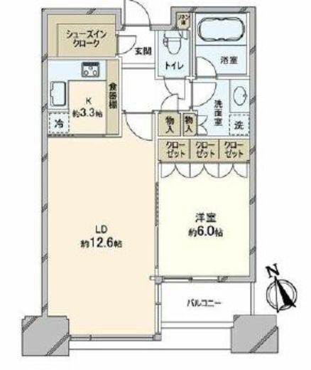 青山パークタワー 11階 間取り図