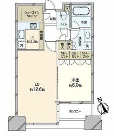 青山パークタワー 11階 間取り図