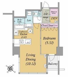 ブランズ渋谷代々木公園 4階 間取り図