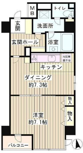 自由が丘ミッテ 301 間取り図
