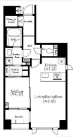 ヴァースクレイシア銀座東 4階 間取り図