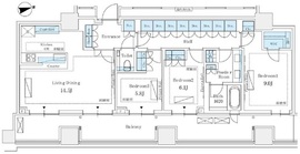 ブランズ渋谷桜丘 26階 間取り図