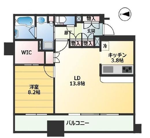 国立デュープレックスⅠ 3階 間取り図