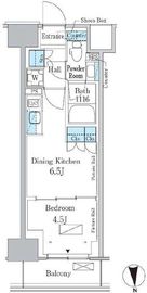 パークアクシス新宿百人町 448 間取り図